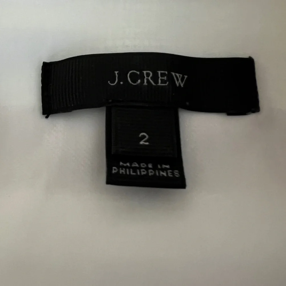 J. Crew Pink and White Striped Cap Sleeve Suiting Dress Size 2